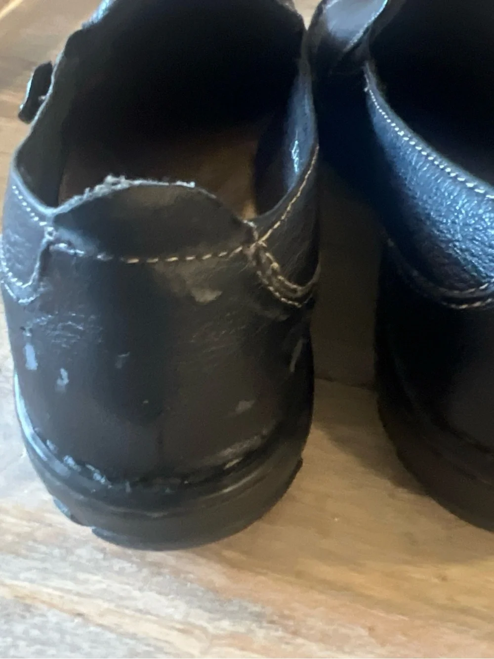 G.H. Bass & Co. Black Leather Slip-On Loafers